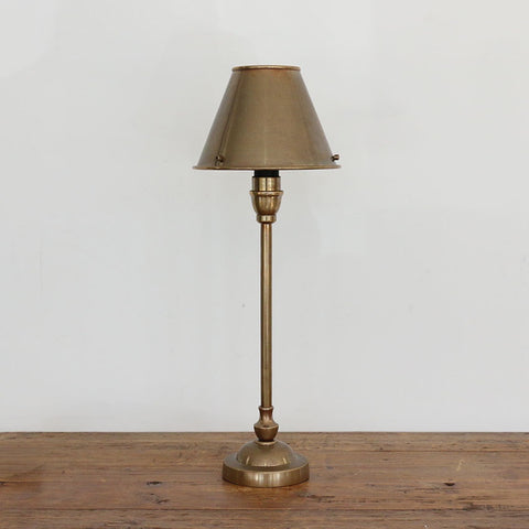 Claridge Petite Brass Table Lamp & Shade