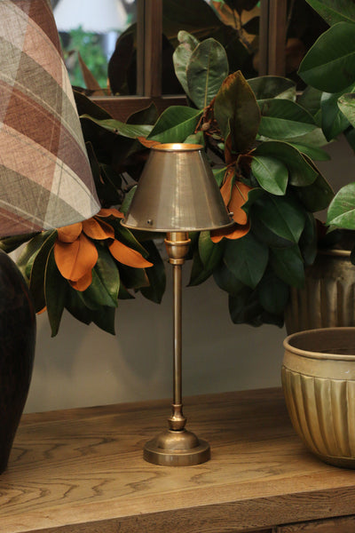 Claridge Petite Brass Table Lamp & Shade