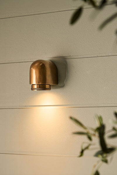 Outdoor IP54 Wall Light In Antique Brass