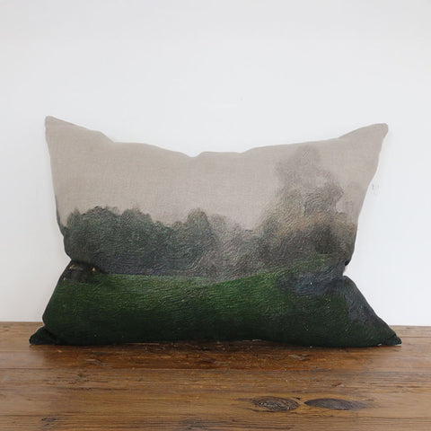 Dusk at Huka Linen Lumbar Cushion Cover 40 X 60