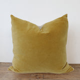 Harvest Gold Velvet & Linen Cushion Cover