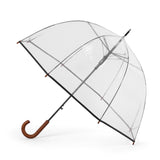 Anatole Oxmo Clear Dome Umbrella with Khaki Piping