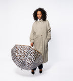 Anatole Clear Dome Umbrella in Leopard