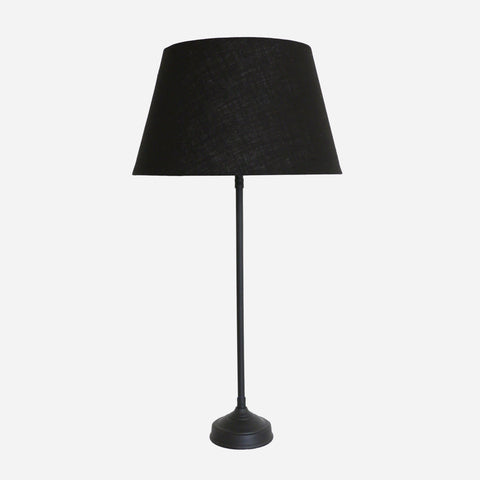Parisian Style Candle Lamp Base in Matte Black