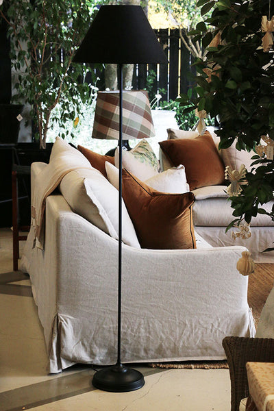Parisian Style Floor Lamp Base in Matt Black