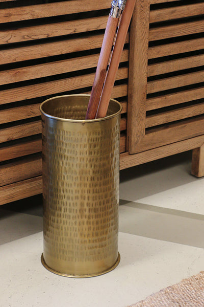 Rossini Umbrella Stand in Antique Brass Finish