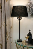 Miami Black & Brass Lamp Base