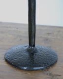 Forged Organic Style Medium Candlestick in Dark Bronze Finish