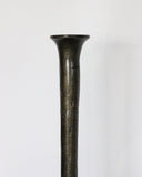 Forged Organic Style Medium Candlestick in Dark Bronze Finish