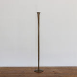 Forged Tall Candlestick in Antique Brass Finish
