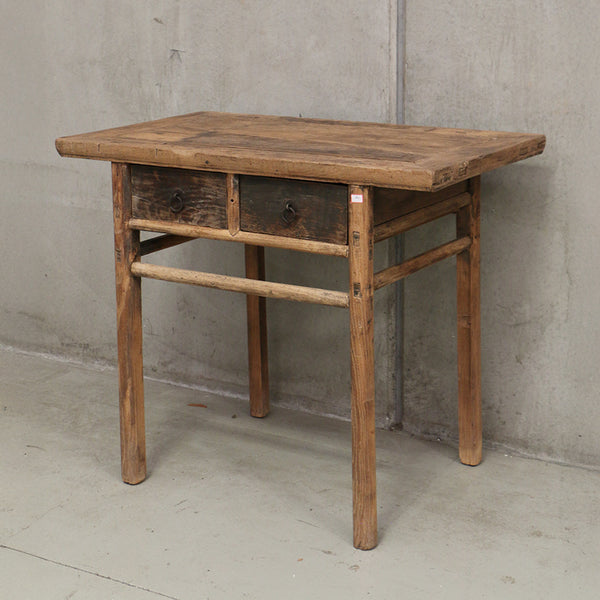 Antique Wooden Console With Drawers 1020