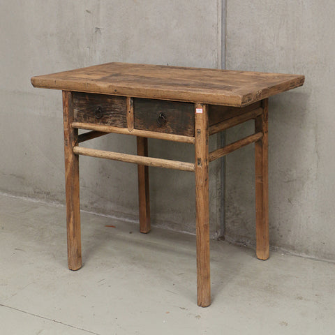Antique Wooden Console With Drawers 1020