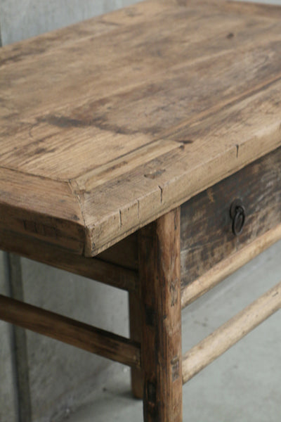 Antique Wooden Console With Drawers 1020