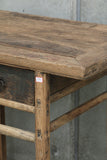 Antique Wooden Console With Drawers 1020