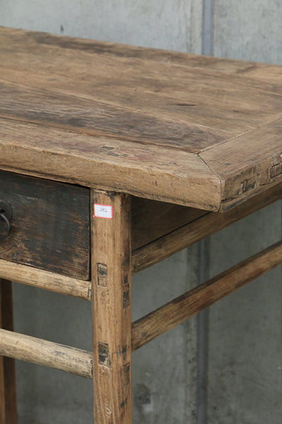 Antique Wooden Console With Drawers 1020
