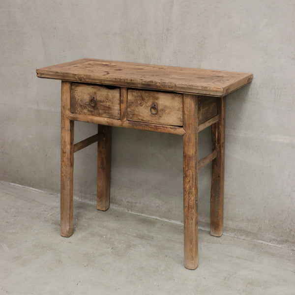 Antique Wooden Console with Drawers 1020L