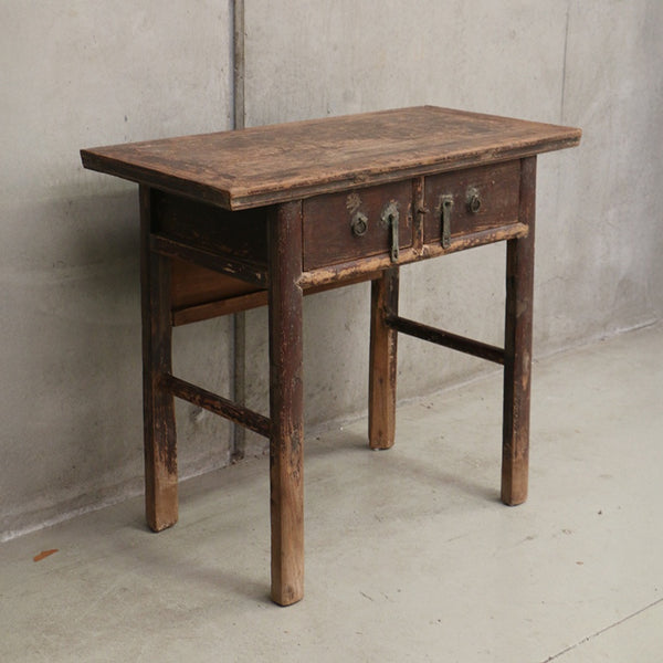 Antique Wooden Console with Drawers 970L