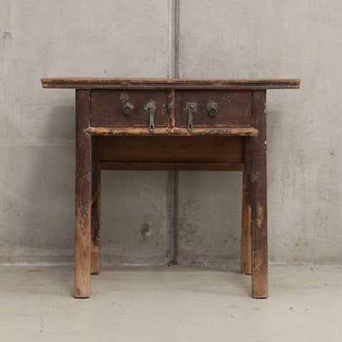 Antique Wooden Console with Drawers 970L