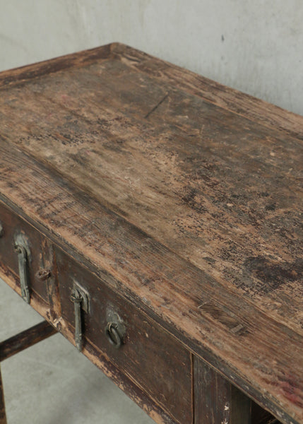 Antique Wooden Console with Drawers 970L