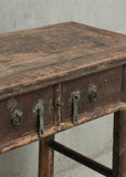 Antique Wooden Console with Drawers 970L