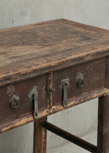 Antique Wooden Console with Drawers 970L