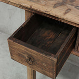 Antique Wooden Console with Drawers 650L