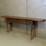 Antique Wooden Console with Drawers 2310L