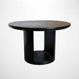 Akito Round Dining Table in Dark Oak Finish