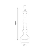 Long Island White Washed Lamp Base