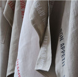 French Linen Bon Appetit Table Runner in Red