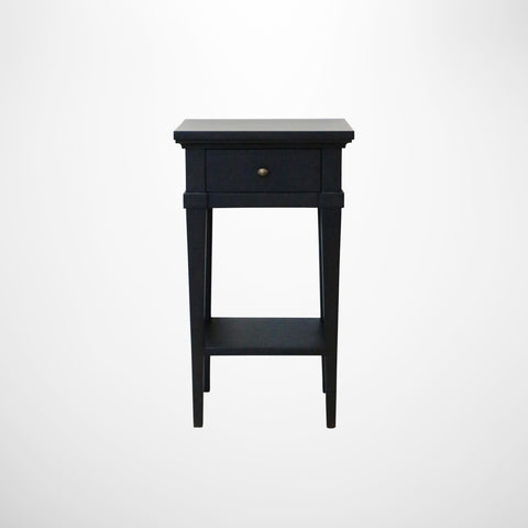 Bedside Cabinet 1 Drawer in Matte Black
