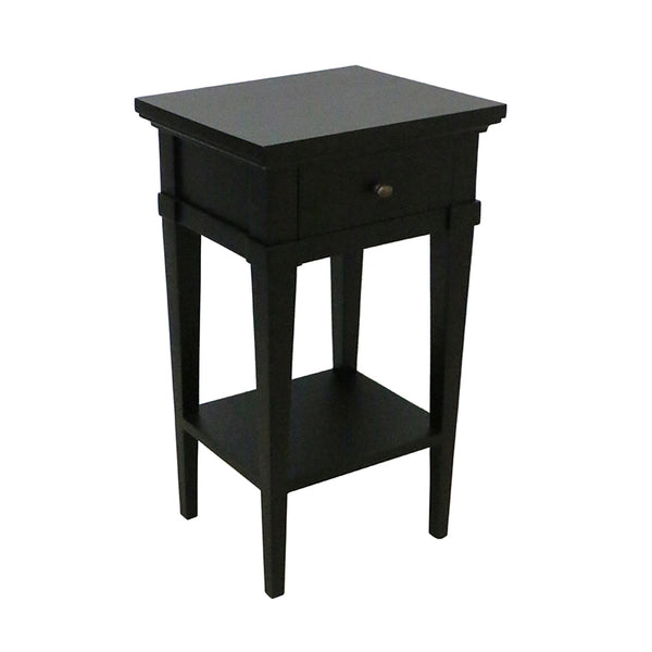 Bedside Cabinet 1 Drawer in Matte Black