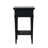Bedside Cabinet 1 Drawer in Matte Black