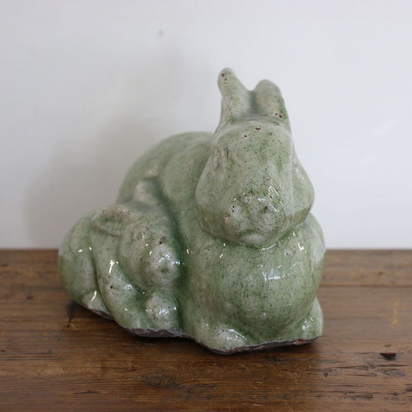 Rabbits in Moss Green