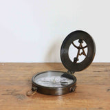 Sundial with Compass in Two Toned Antique Finish