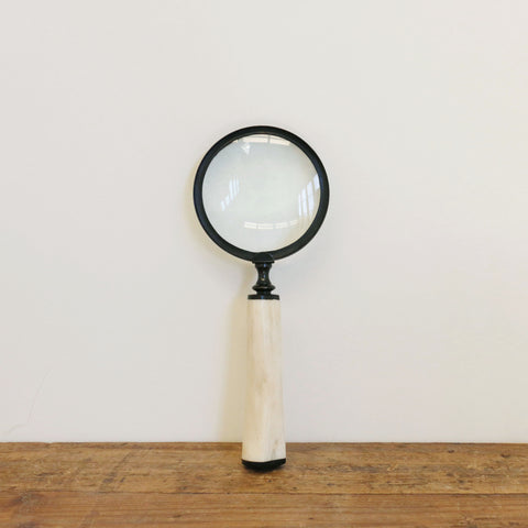 Magnifying Glass with Cream Bone Handle