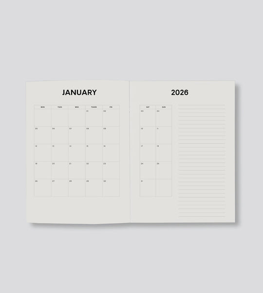 Daily Diary 2026 Olive Deco