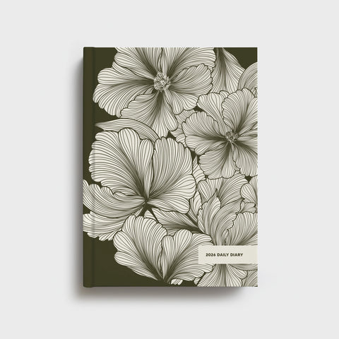 Daily Diary 2026 Olive Deco