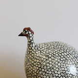 Ceramiques De Lussan Guinea Fowl in White Spotted Duck Green - Medium