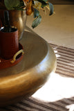Casablanca Round Puff Drum Coffee Table