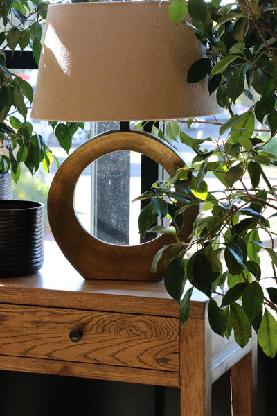 Brass and Bronze Halo Lamp base
