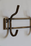 Iron 3 Hook in Antique Brass Finish