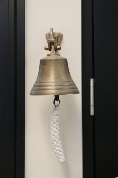 Ship Bell in Raw Brass Finish