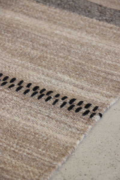Wanaka  Tribal Wool Woven Rug Earth Tones 180 x 120