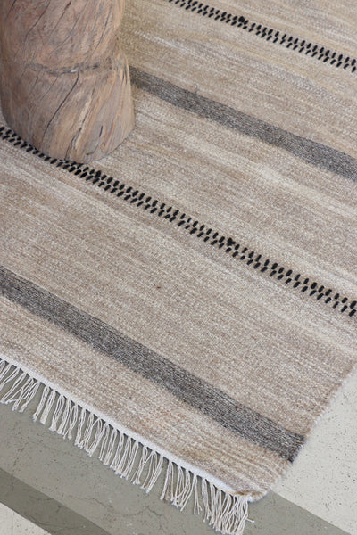 Wanaka  Tribal Wool Woven Rug Earth Tones 180 x 120