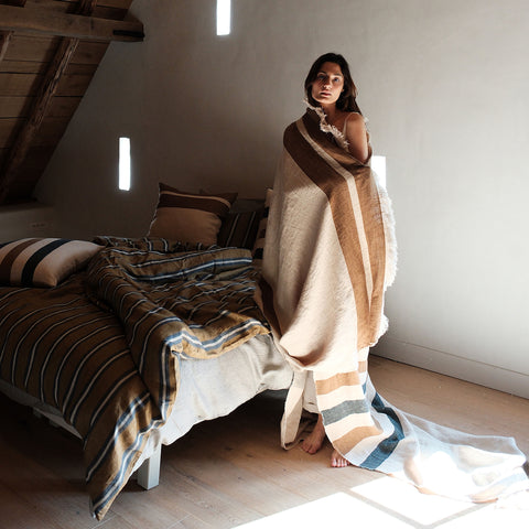 Libeco Throw / Fouta in Dakota Stripe 110 x 180