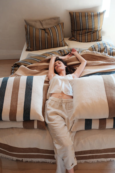Libeco Throw / Fouta in Dakota Stripe 110 x 180