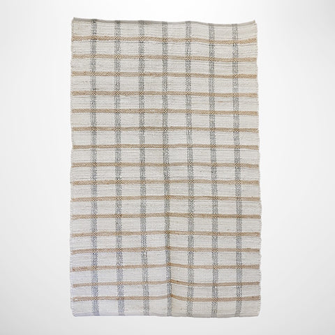 Ibiza Natural, Ivory & Black Rug 180 x 120