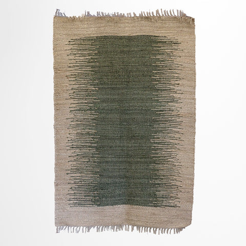 Green Ombre Jute Kilim Rug 180 x 120