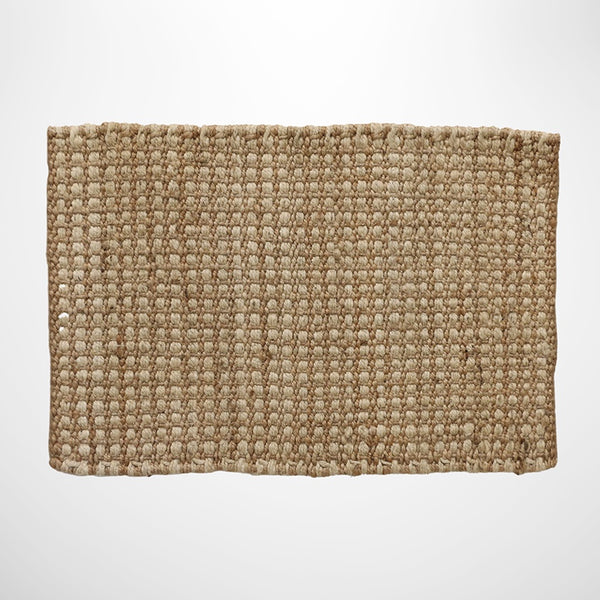 Jute Doormat Waffle Weave Natural & Ivory Doormat